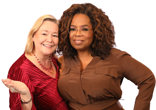 Lee Richter and Oprah Winfrey